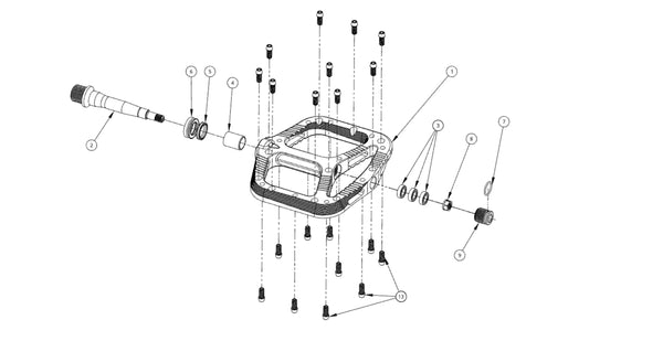 Wave Pedal Exploded View & Parts List